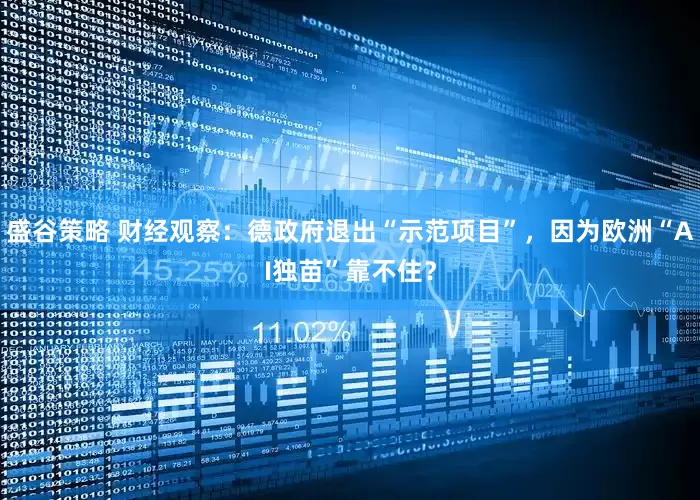 盛谷策略 财经观察：德政府退出“示范项目”，因为欧洲“AI独苗”靠不住？